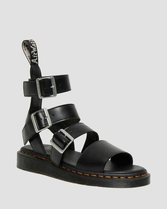 Sandalias Negras Dr. Martens Gryphon Rick Owens Hombre Negros MX-14752